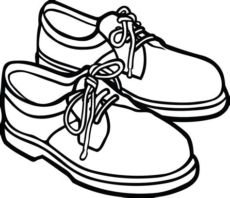 a pair of shoes drawing.